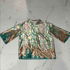 Colorful Patterned Blouse